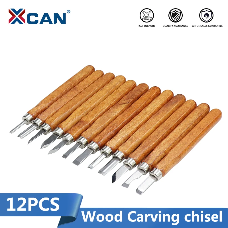 Нож для резьбы по дереву XCAN 12 шт. резцы инструменты деревообработки|Наборы ручных