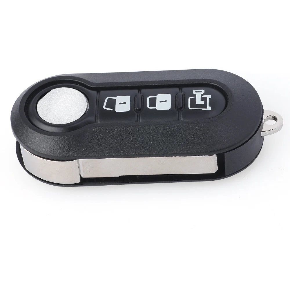 Чехол для выкидного ключа KEYECU Fiat 500L MPV Ducato Citroen Jumper Peugeot Boxer Fob 3 Button P/N: RX2TRF198|Ключ от