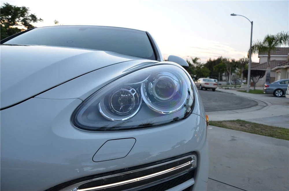 Для Porsche Cayenne 2011 2012 2013 фары крышка фар автомобиля Замена объектива прозрачные линзы авто чехол