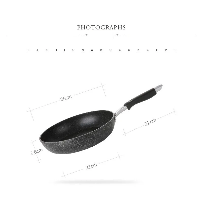 

Thickening Medical Stone NonStick Frying Aluminum Cooking Pot Pancake Steak Pan Kitchen Cookware Use For Gas Induction Cooker