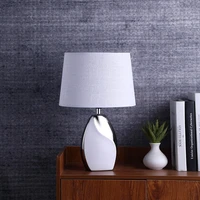 free shipping modern simple white ceramic table lamp beside lamp for living room and bedroom bedside lamp decorative table lamp