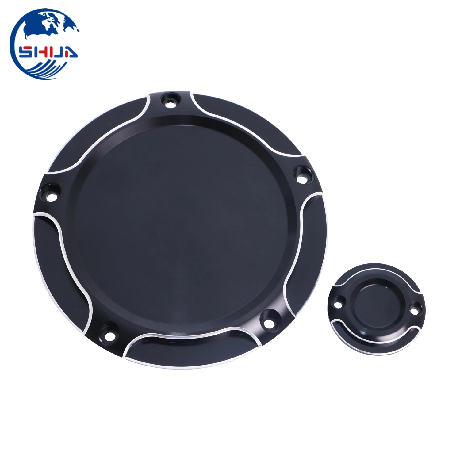 Черная алюминиевая крышка дерби для мотоцикла с 5 отверстиями и крышки таймера