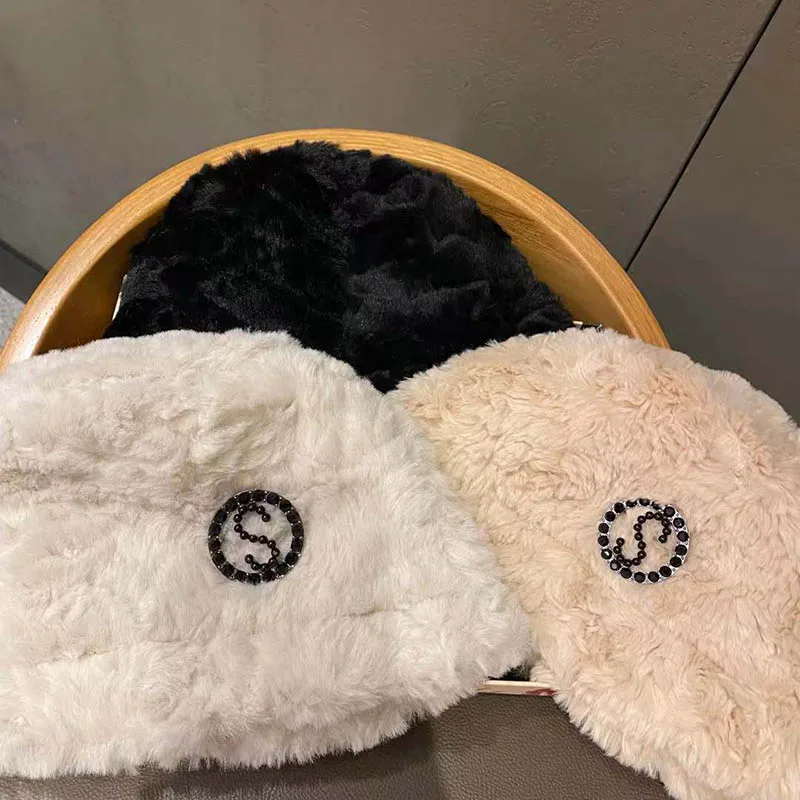 Hat Autumn Winter Women New Plush Bucket Hats Fashion Thicken Outdoor Cold protection Keep Warm Temperament Beanie Cap QDKPOTC