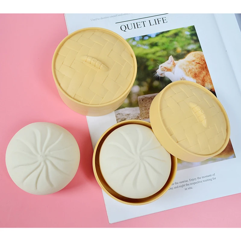 

1Pcs Steamed Stuffed Bun Large Simulation Steamed Dumplings Decompression Squeeze Toys For Children Adults Stress Relief Vent