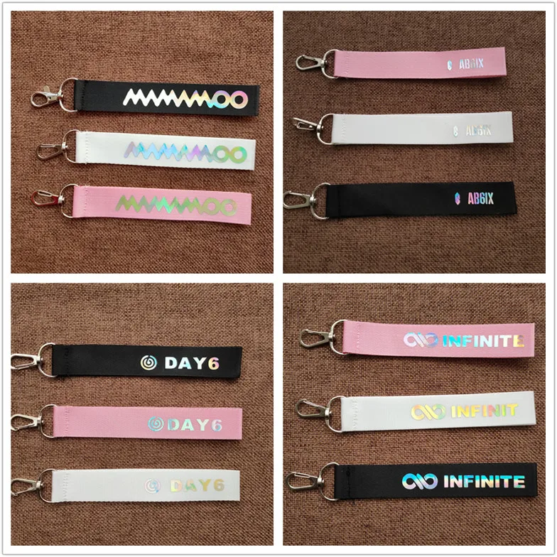 KPOP DAY6 AB6IX MAMAMOO бесконечный лазерный шнурок модный брелок для ключей ремешок