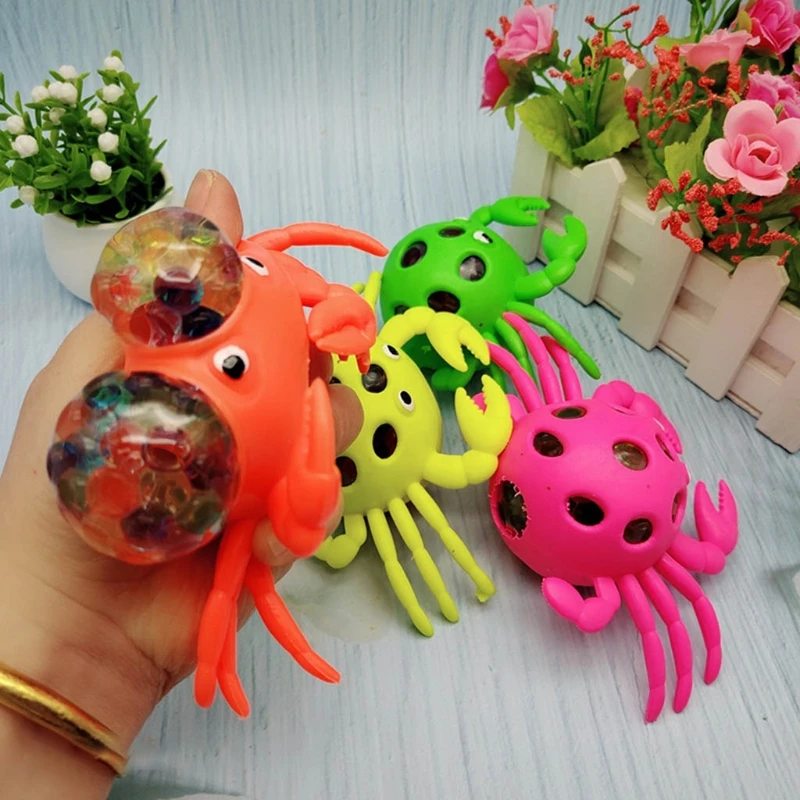 

12CM/5’’ Sensory Fidget Toy Crab Squeeze Toy Novelty Gag Stress Relief Toy Adults Funny Gift to Release Pressure Anxiety A2UB