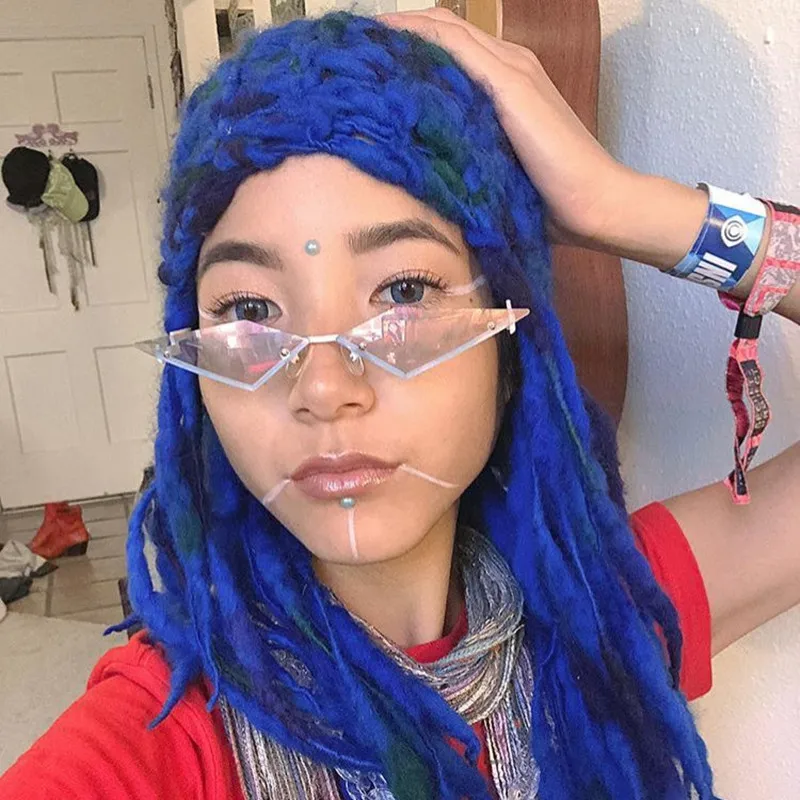 Солнцезащитные очки кошачий глаз женские винтажные солнечные аксессуары без