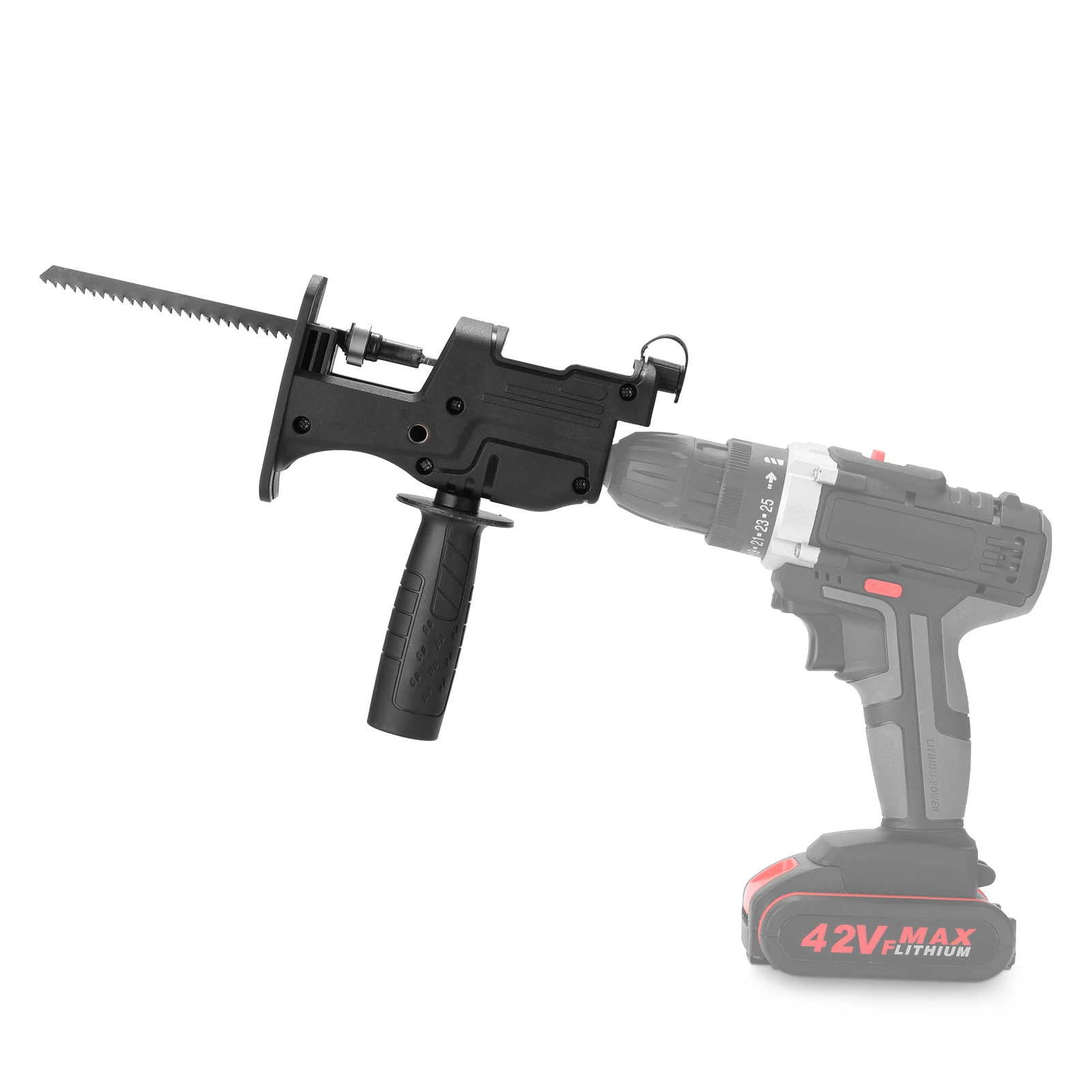 

Electric Drill Modified To Electric Saws Reciprocating Saw Adapter Accessory with Sawblade Power Tool Saws Drill to Jig Saws
