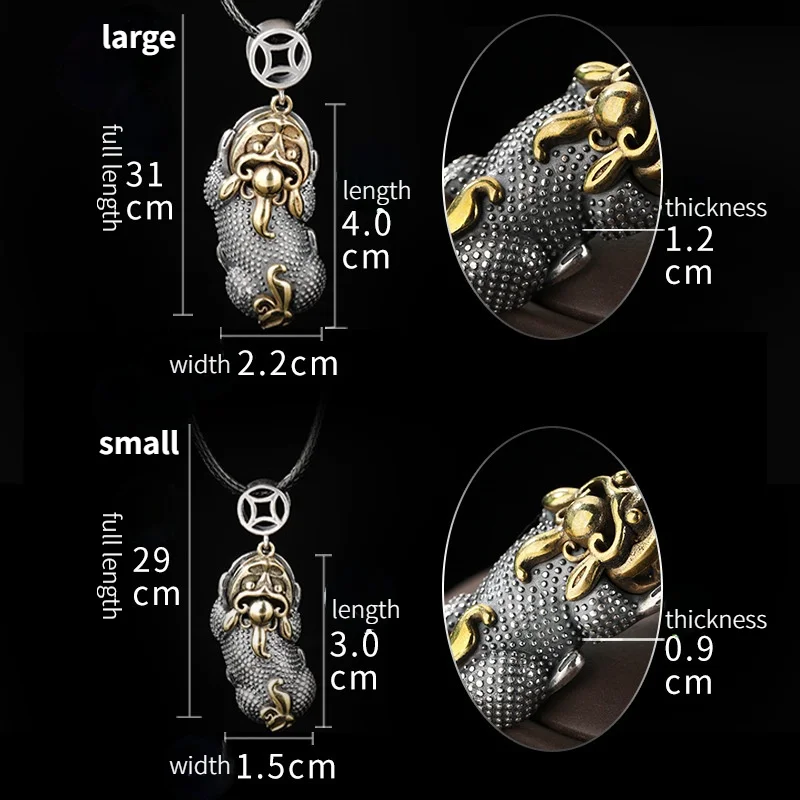 Ожерелье Pixiu Подвеска ювелирные изделия Overlord из медного сплава для мужчин женщин