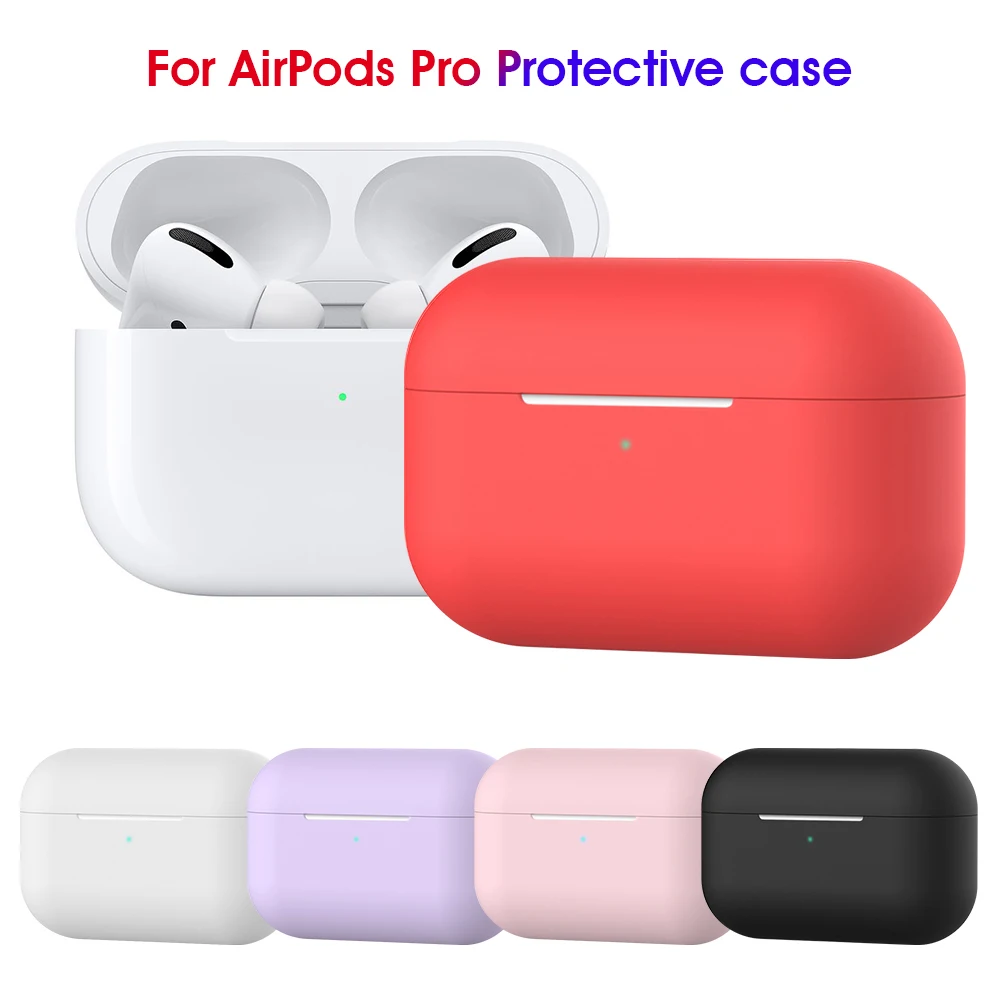 Мягкий чехол для наушников из ТПУ Apple Airpods Pro Беспроводная Bluetooth зарядная коробка