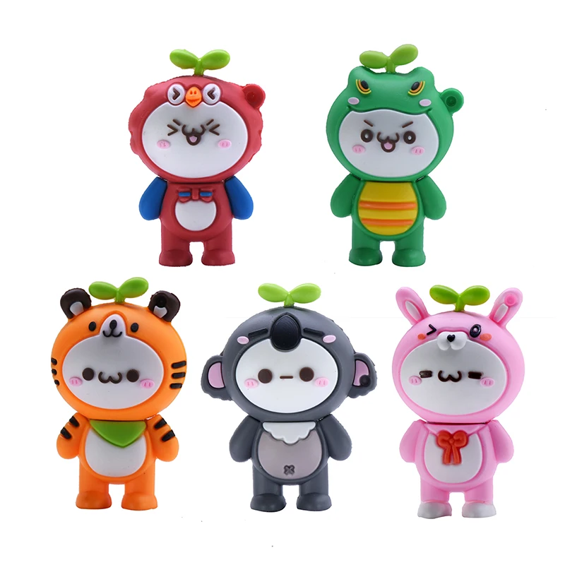 Милый флеш-накопитель 256 ГБ Usb 128 карта памяти в виде животного мультяшный