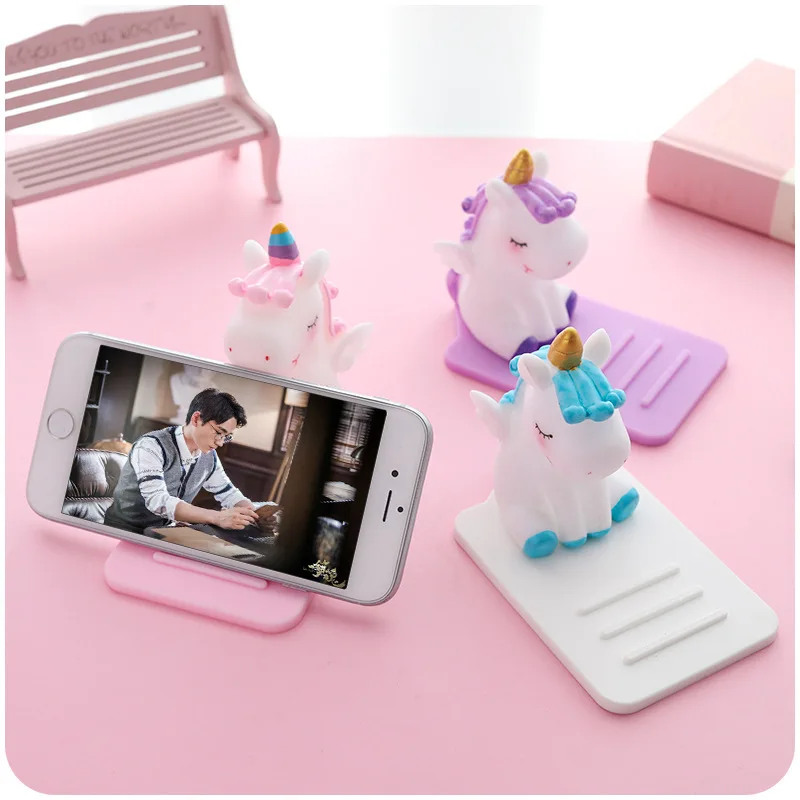 Miglior Supporto Universale Per Telefono Antiscivolo Simpatico Cartone Animato Unicorno Supporto Per Scrivania Supporto Per Tablet Tablet Per Tutti I Telefoni