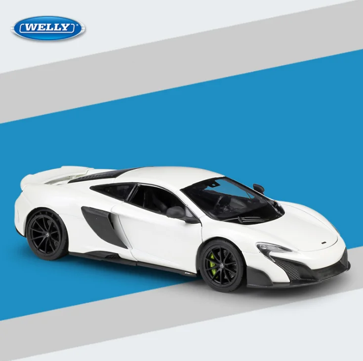 WELLY 1:24 литая модель автомобиля MCLAREN 675LT гоночный автомобиль металлическая