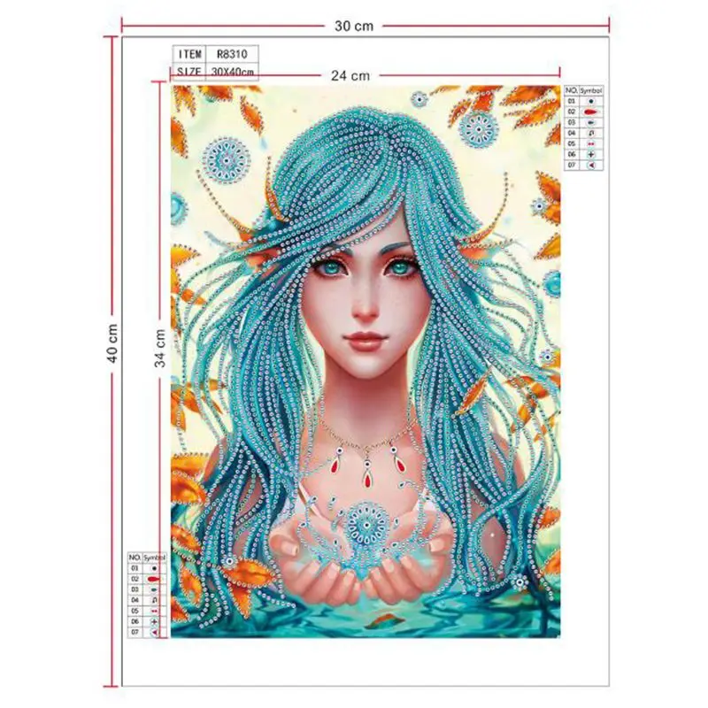 Красота 5D алмаз особенной формы вышивка из горного хрусталя Кристалл крестиком