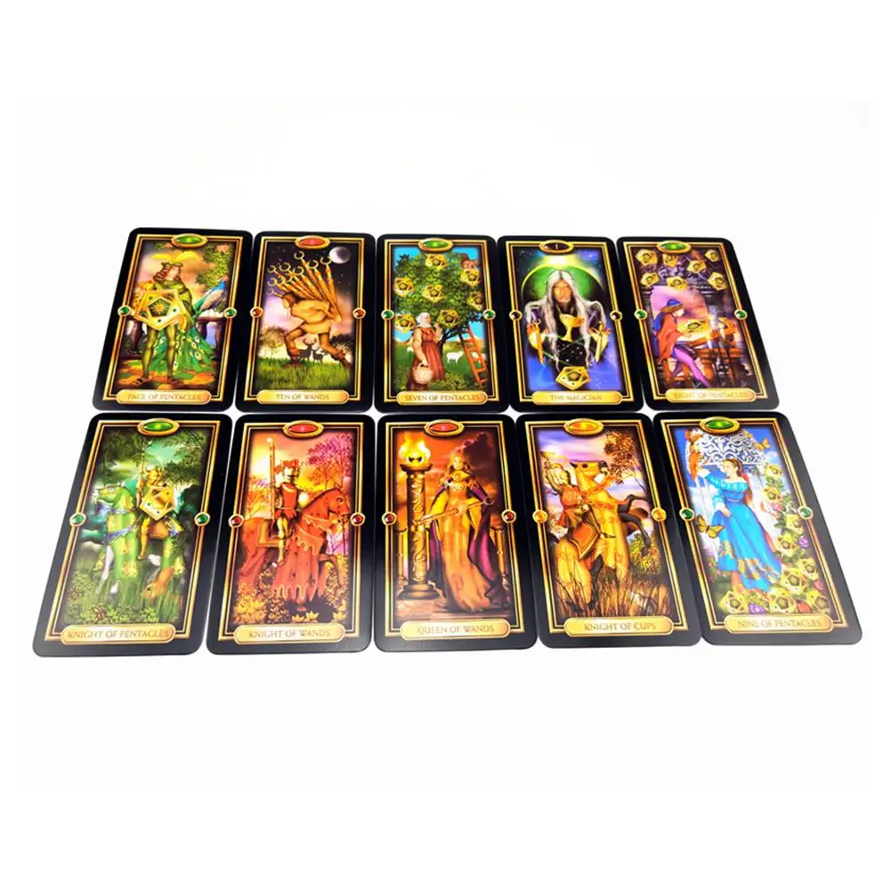 78 шт. карты Таро красивый комплект игральной макет лист справочник для