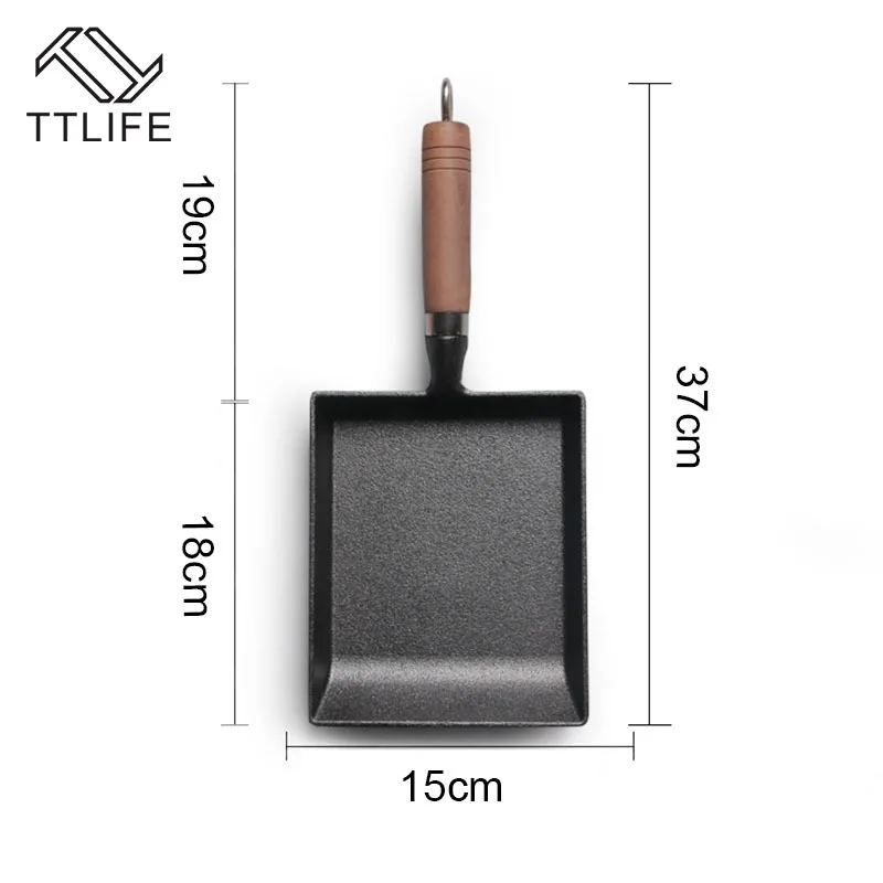 TTLIFE утолщенной японский сковородка для омлета/сковорода яиц с антипригарным