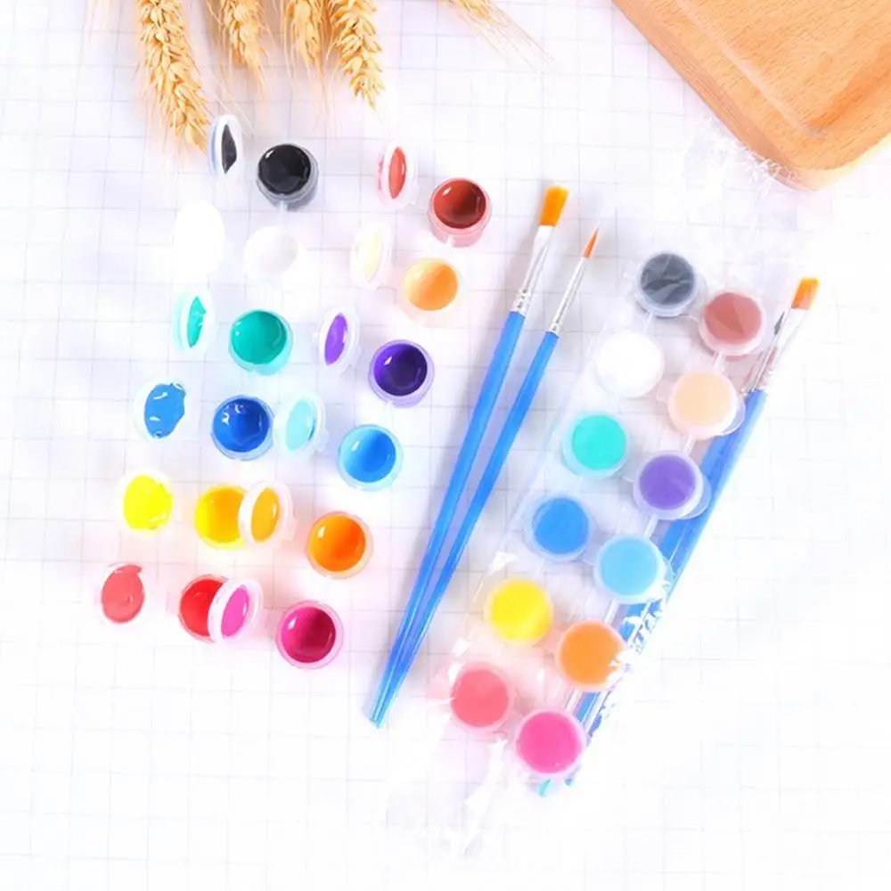 Набор инструментов для рисования пальцами набор с 2 кистями игрушка творчества