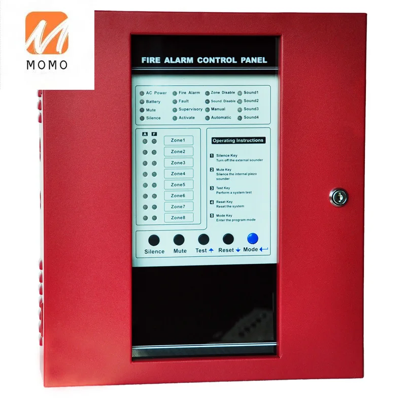 

8 zones Fire Alarm Control Panel Fire alarm system for sale