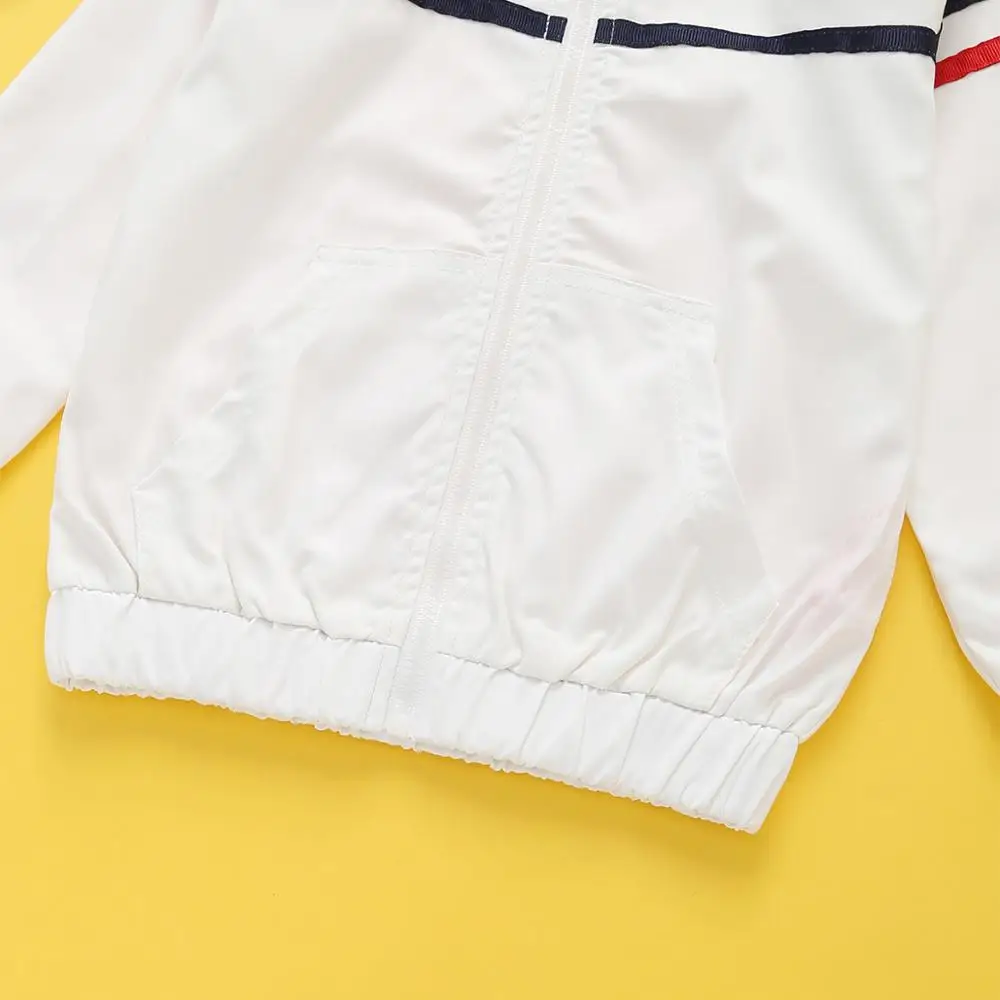 Новинка модная детская одежда куртки для мальчиков ветровка с капюшоном Детские