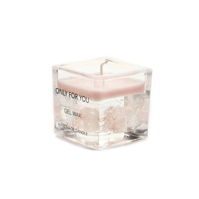 

American style square cup dried flower eternal flower gift box fragrance essential oil aroma candle cup gift with souvenir