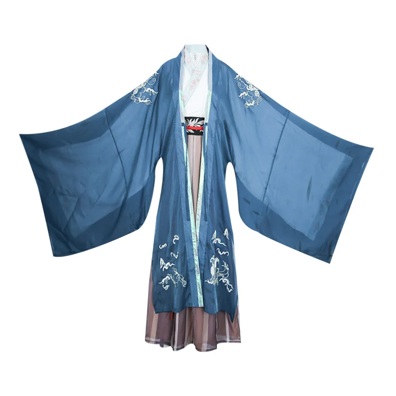 Men Hanfu Traditional Dance Costumes Women Chinese Dragon Print Folk Performance Clothing Oriental Festival Outfit BL4046 | Тематическая