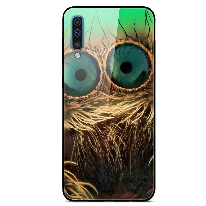22 Чехол для samsung A50 A 50, чехол из закаленного стекла, жесткий чехол для телефона, чехол для samsung Galaxy A50 A505 A505F, TPU, бампер, чехол s - Цвет: 22