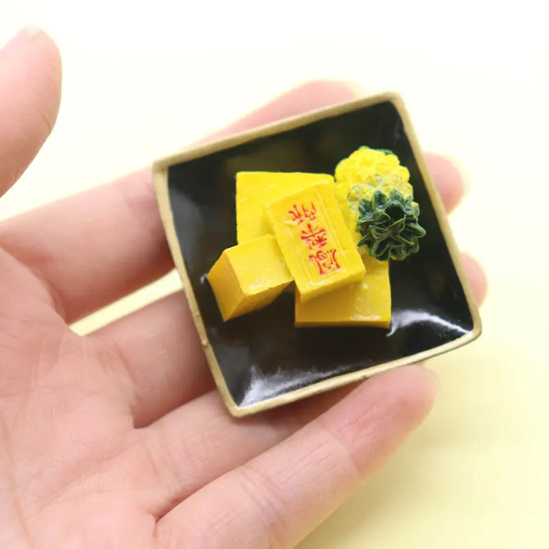 Магнит на холодильник Тайваньская тарелка для еды барбекю тарелки пустыни