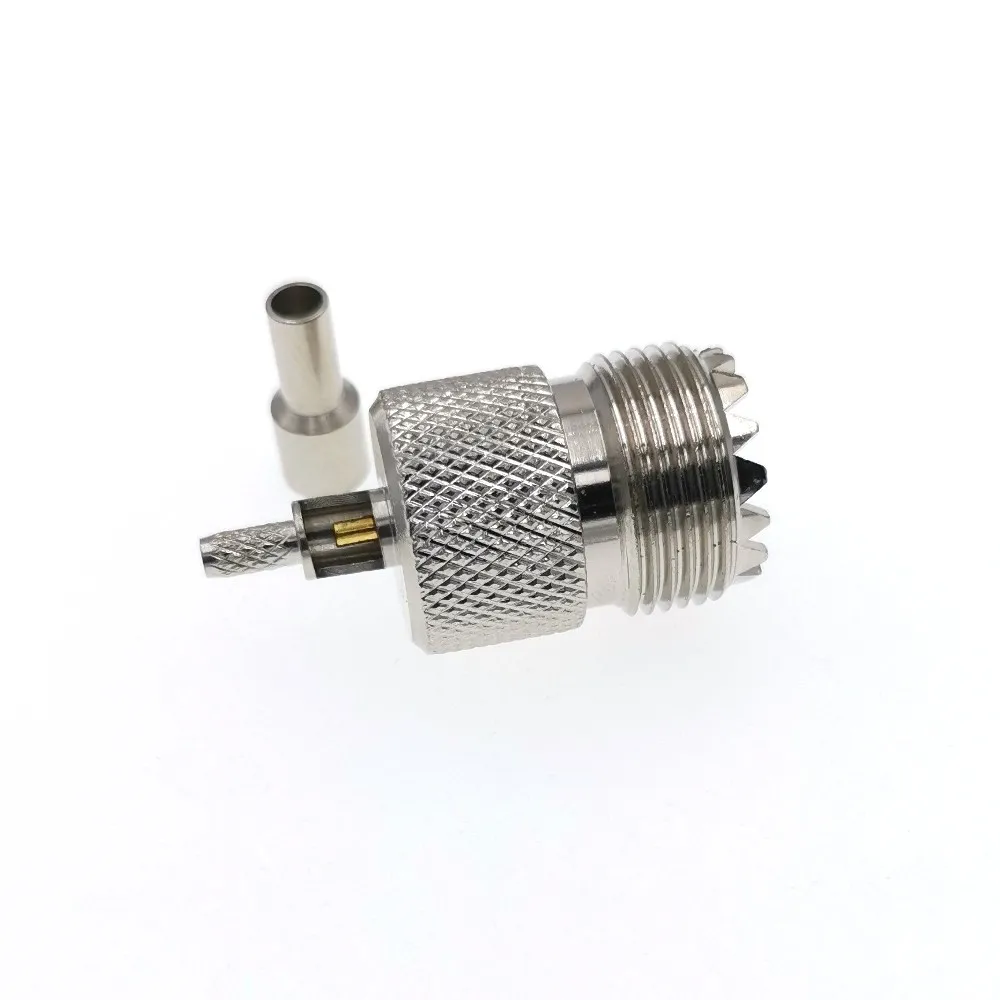 10 шт. UHF SO239 PL259 обжимной RF коаксиальный разъем для кабеля RG316 RG174 LMR100 | Обустройство