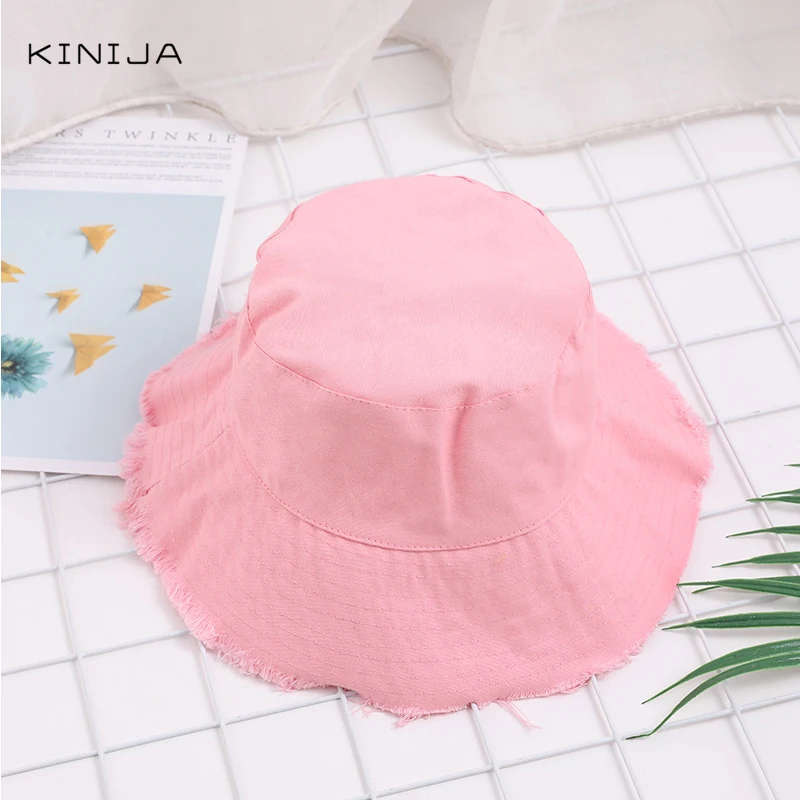 Женская панама для заусенцев складная шляпа бассейна Солнцезащитная улицы одноцветная рыбака шапка