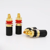 high quality 4pcs viborg bp603g pure copper gold plated binding post speaker terminal hifi speaker amp