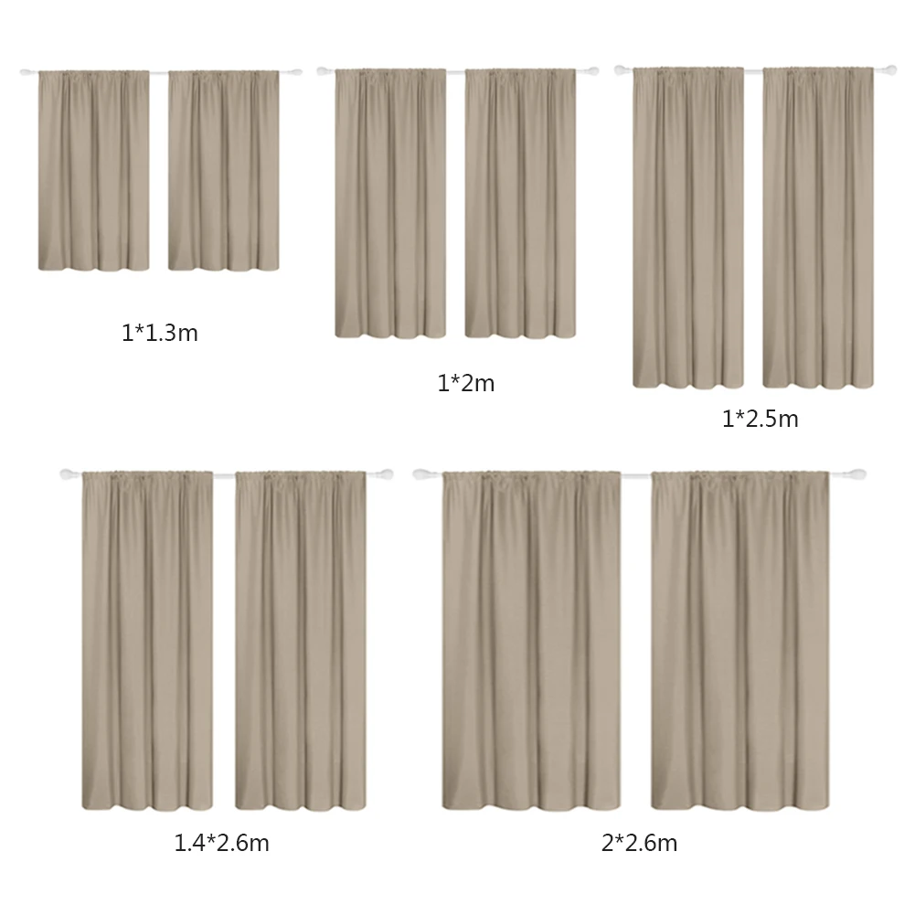 

1PC Modern Blackout Curtain Solid Linen Blind Panel Fabrics Kitchen Bedroom Window Treatment for Living Room Home Decor