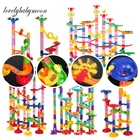 Дропшиппинг DIY трек трубы строительные блоки для детей мяч цепь мрамор гоночный бег лабиринт шары Обучающие игрушки подарки для детей