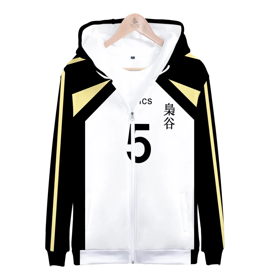 Japan Anime Haikyuu Cosplay Костюм Kageyama Tobio Oikawa Tooru Kuroo Tetsurou Tendo Satori Bokuto Koutarou куртка с капюшоном