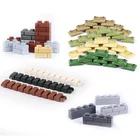 Строительные блоки WW2, военное оборудование, аксессуары для солдат, обороны, мешки с песком, забор, настенные кирпичи, запчасти для грузовика, гусеницы, ленты
