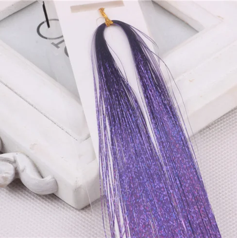 1 шт. модные сексуальные блестки для волос 8 цветов блестящие накладные пряди