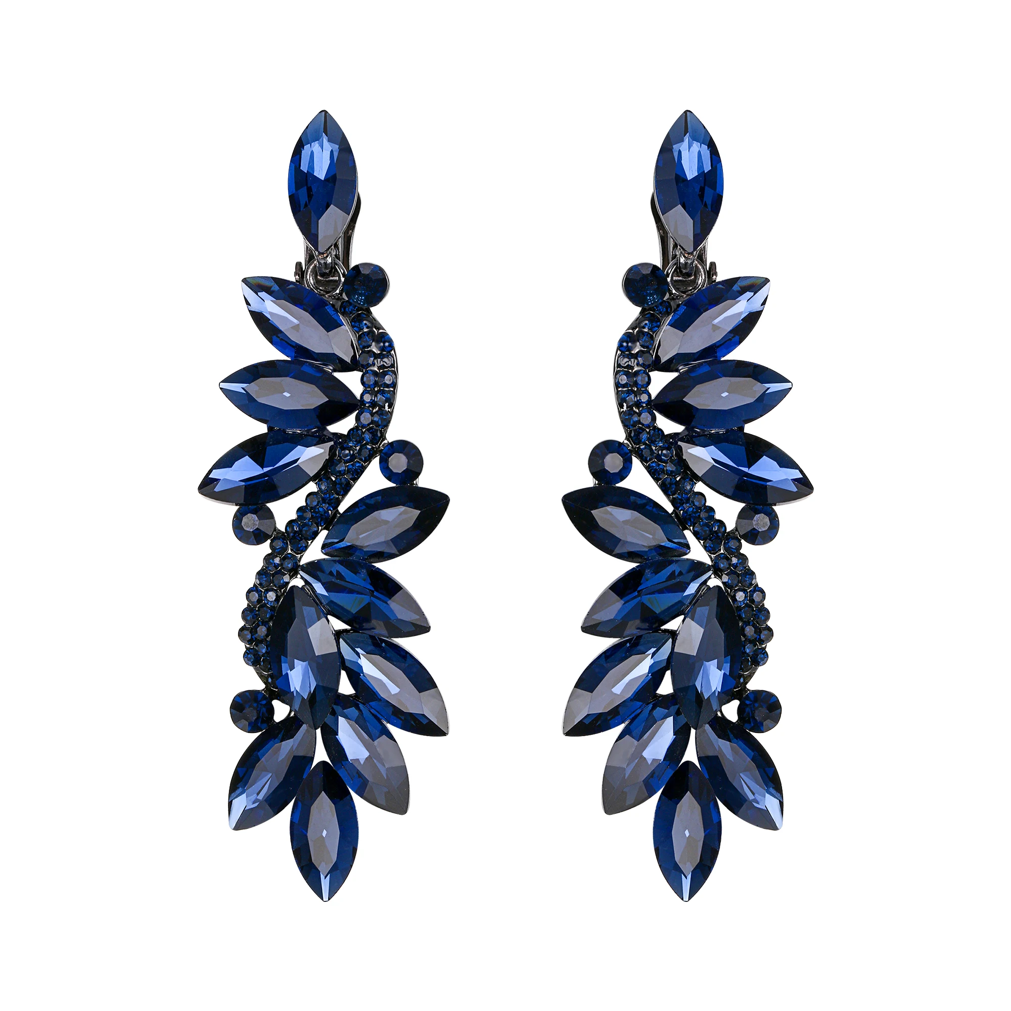

Tuliper Floral Dangle Earrings Bridal Earrings Crystal Drop Earrings For Women Party Jewelry Accessories Retro Gift