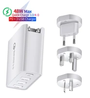 48w quick charger pd type c usb c charger for iphone 7 8 samsung huawei tablet fast wall charger qc 3 0 us eu uk au plug adapter