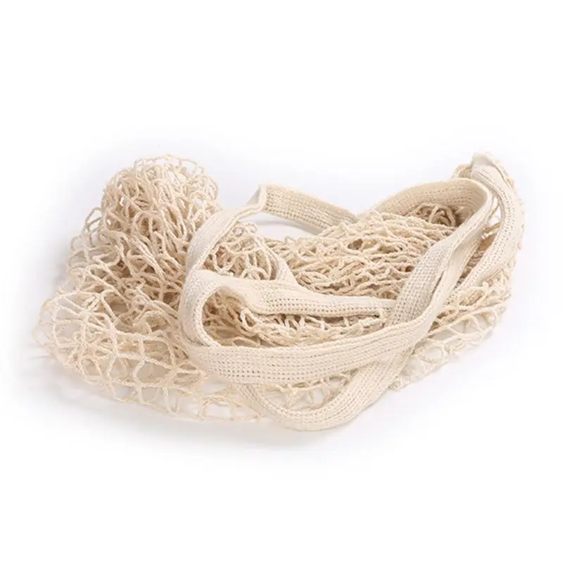 Сетчатая хозяйственная сумка для продуктов хлопковая Наплечная Сумка фруктов и