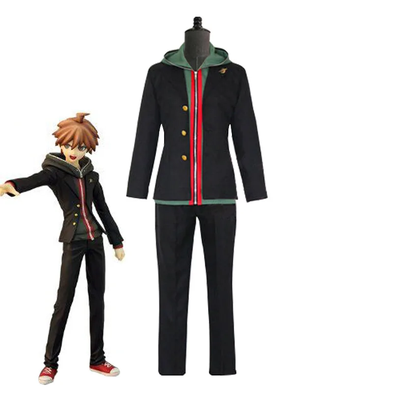 

Over 16 year boys suit Anime Cosplay Danganronpa Makoto Naegi Cosplay Halloween Carnival Dangan Ronpa Costume For Adult Men