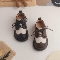 children black school shoes kids rome shoes baby girls brand soft flats toddler boys leather oxford casual platform new autumn
