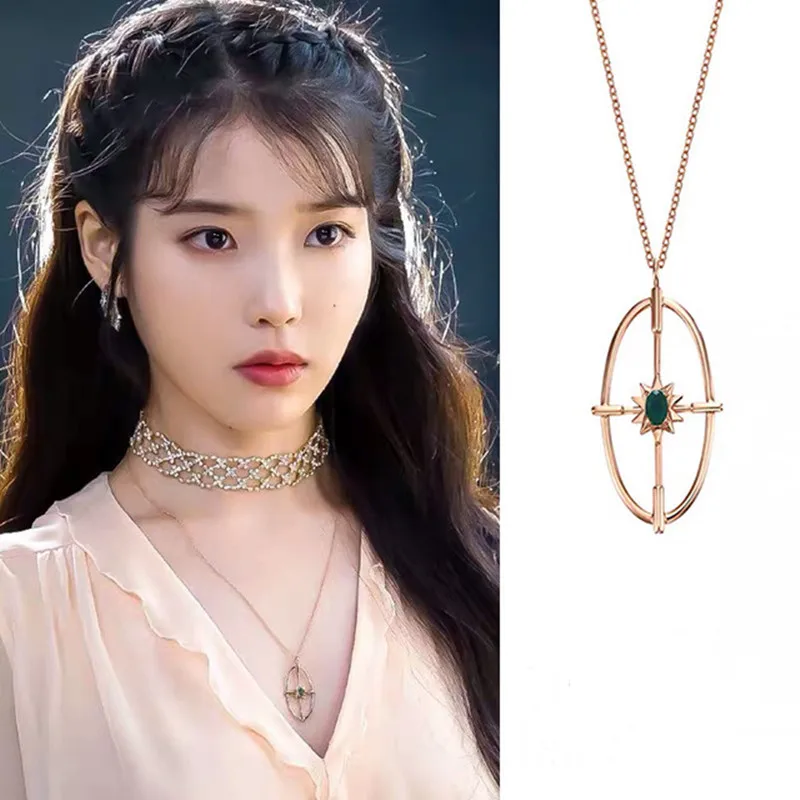 10 стилей корейской драмы Deluna отель iu Lee Ji Eun же Ожерелье Подвеска для вечеринок ювелирные изделия - Окраска металла: gold 1