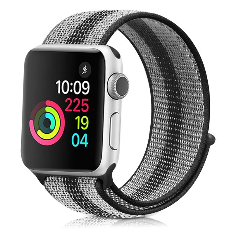 Ремешок для Apple Watch 42 мм 38 мм 5 4 3 correa iwatch 44 мм 40 мм спортивный браслет-петля Apple watch 5 4 аксессуары 5/3/2 - Цвет ремешка: stripe 5