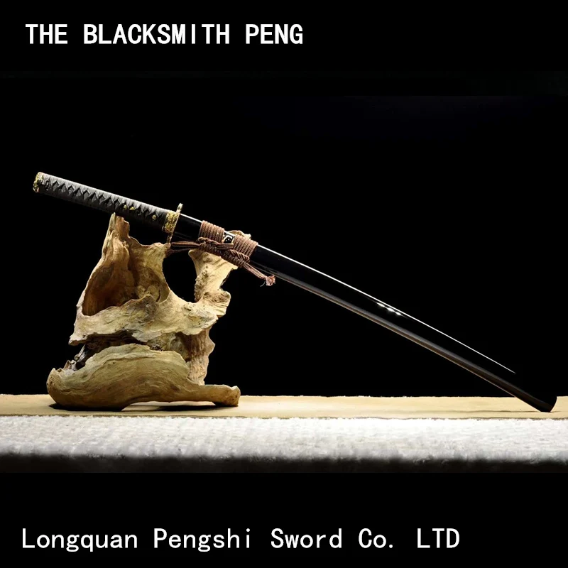 

Ground muscle steel folding forging hand grinding samurai sword/Japanese Oriental knife with gilt fittings/katana/collection