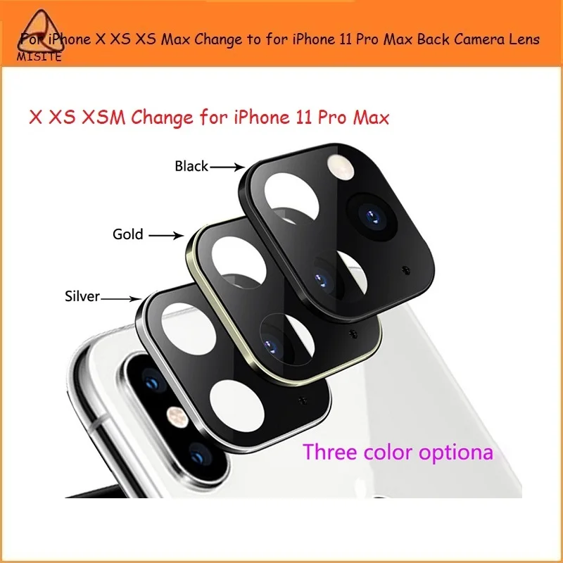 2 шт./лот лидер продаж для iPhone X XS Max изменение 11 Pro задняя камера стеклянная крышка