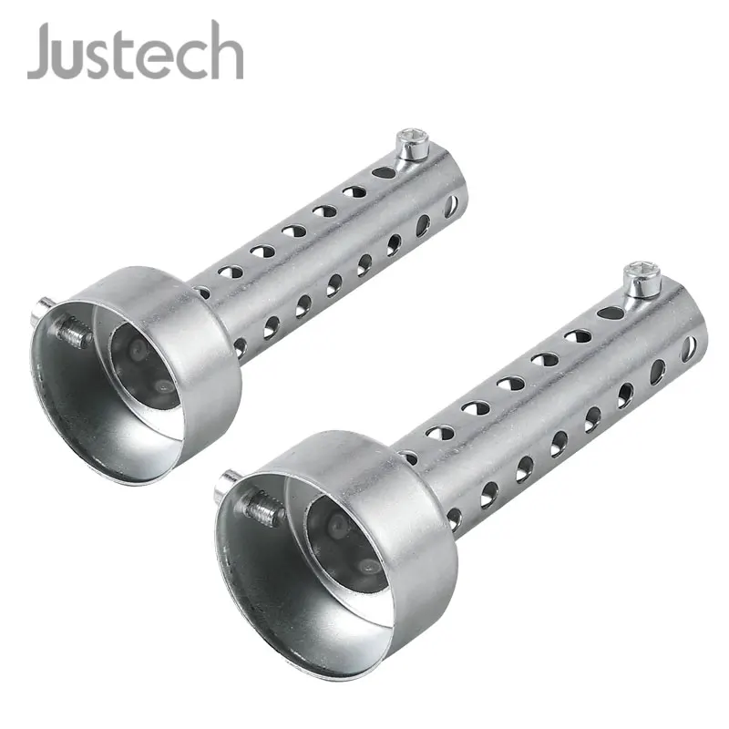 Jutech 2 шт. 48 мм универсальный глушитель выхлопной трубы мотоцикла дефлектор дБ