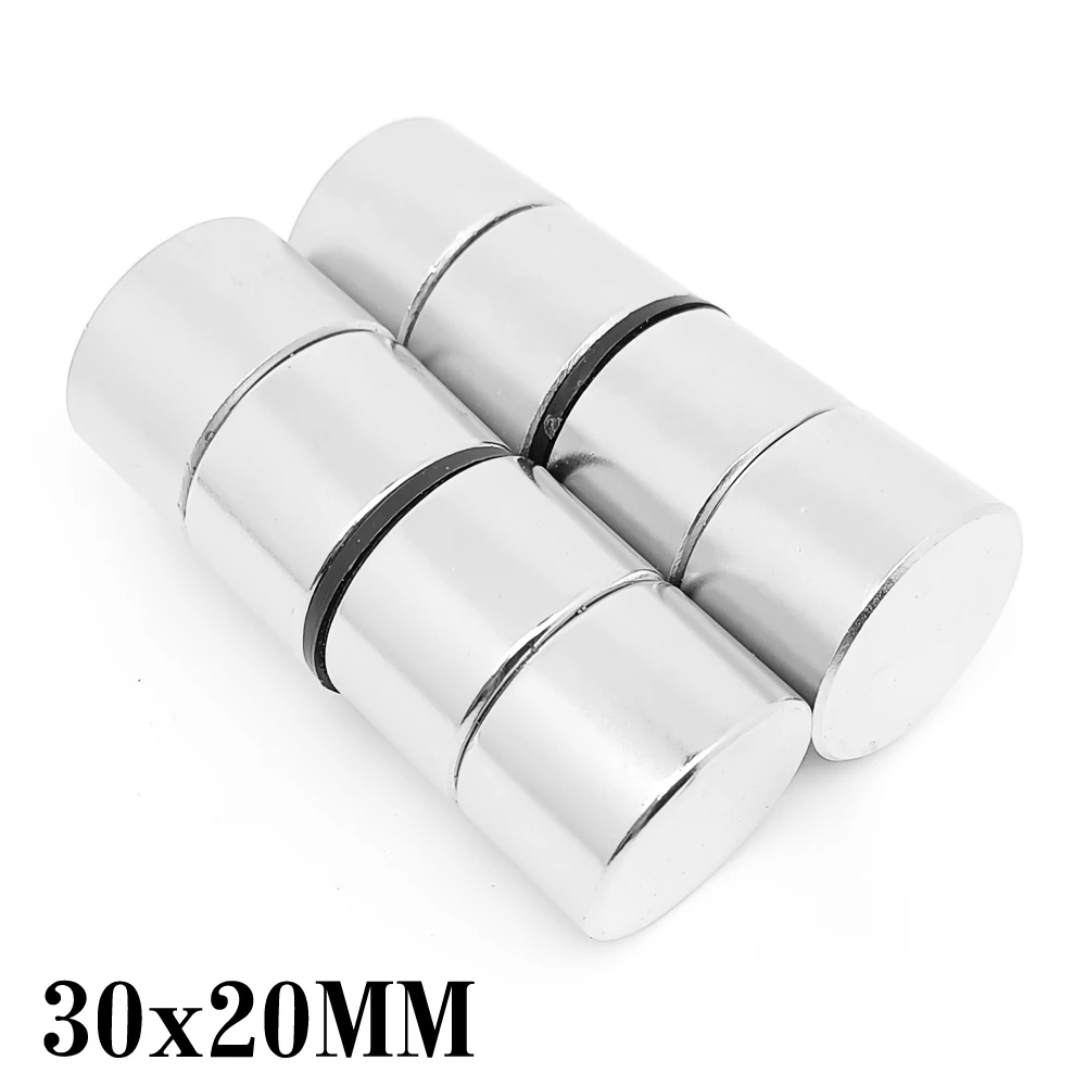 

1/2/3 шт., мощные Круглые неодимовые магниты 30x20 мм