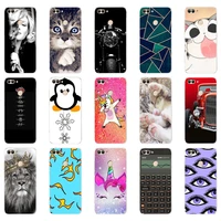 For Huawei Smart Case TPU Soft Silicone Transparent Back Cover Phone Case Huawei PSmart 2018 2019 Cover FIG-LX1 Enjoy Case
