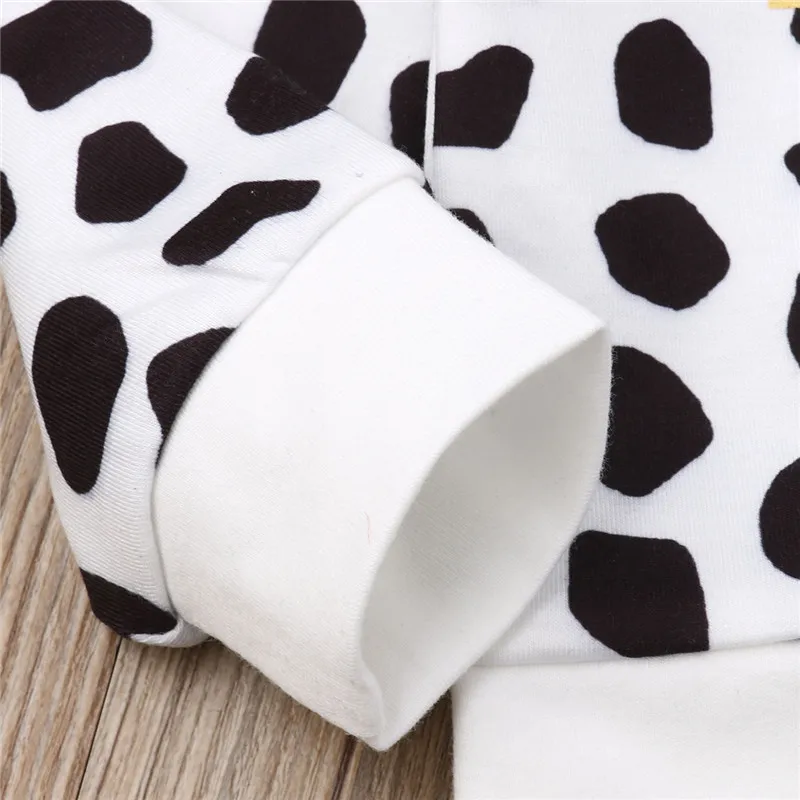 Осенняя одежда для маленьких девочек комплект из 2 предметов леопардовые Топы +