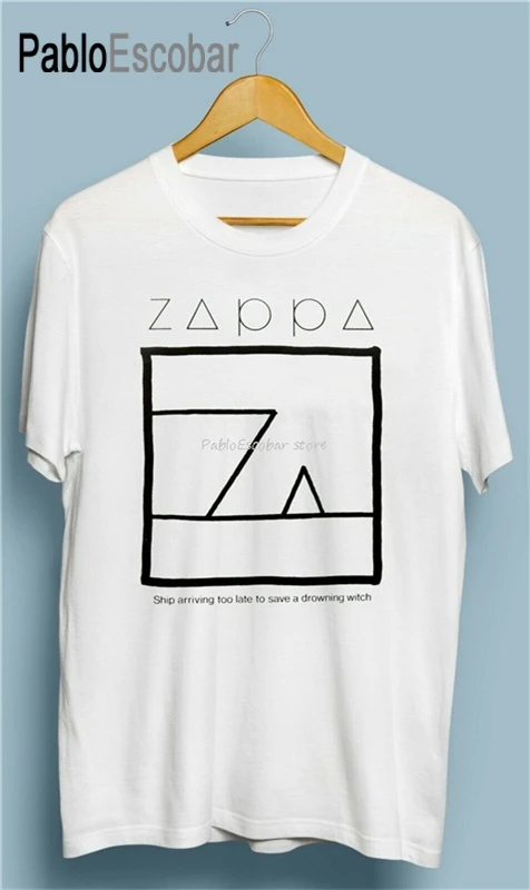 Винтажная Ретро футболка с принтом Фрэнка Заппа доставка слишком поздно Размеры