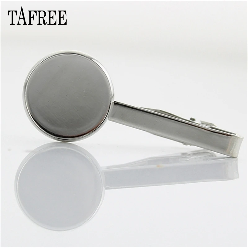TAFREE 20 мм круглые кабошоны Зажимы для галстука Базовая Настройка DIY пустая